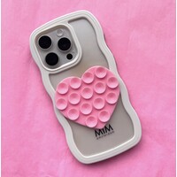KLEBRIGES HERZ PINK (Aufkleber) - MIM