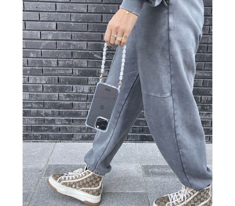 LIKE A PEARL - CASE WITH CORD (shockproof)