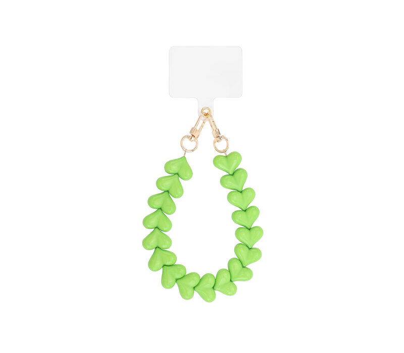 LOVE ME HEART CORD GREEN + PHONECARD