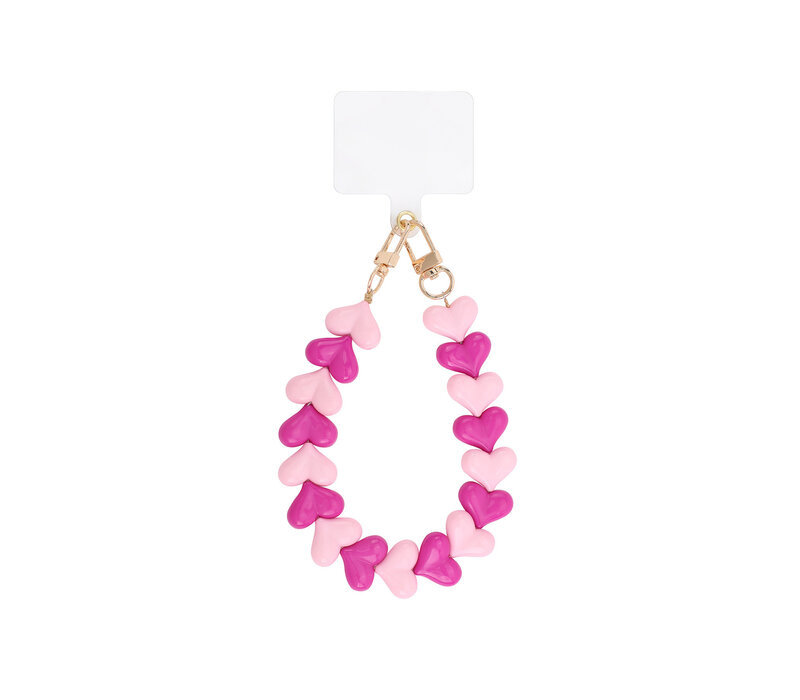 LOVE ME HEART CORD BABY PINK + PHONECARD