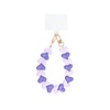 LOVE ME HEART CORD MULTI PURPLE + PHONECARD