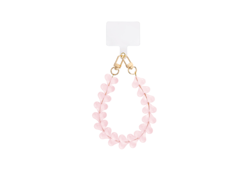 MIM CRYSTAL HEARTS CORD BABY PINK + PHONECARD