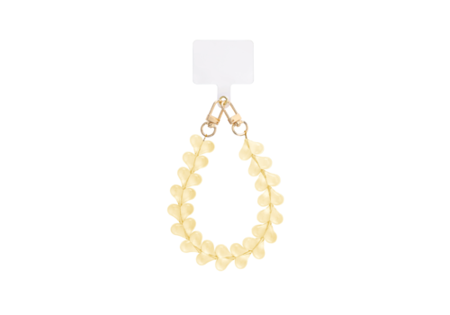 MIM CRYSTAL HEARTS CORD YELLOW + PHONECARD