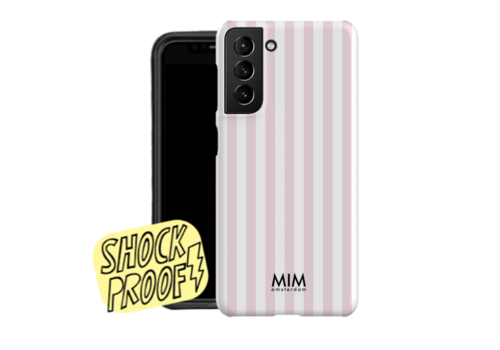 MIM SANTORINI STRIPES PINK - MIM SAMSUNG 2 LAYER CASE