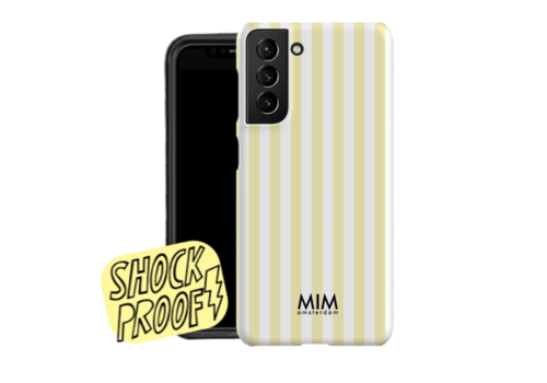 MIM SANTORINI STRIPES YELLOW - MIM SAMSUNG 2 LAYER CASE