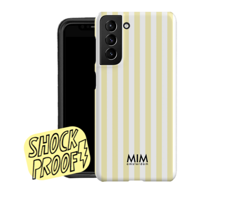 SANTORINI STRIPES YELLOW - MIM SAMSUNG 2 LAYER CASE