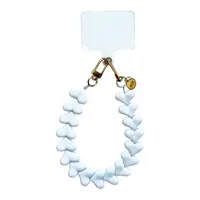 LOVE ME HEART CORD WHITE + PHONECARD