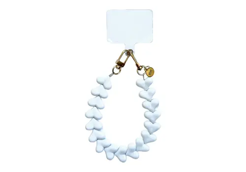 MIM LOVE ME HEART CORD WHITE + PHONECARD