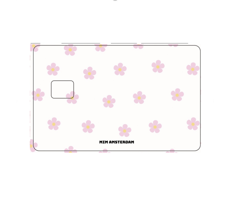 FLIRTY FLOWERS - MIM DEBIT CARD STICKER