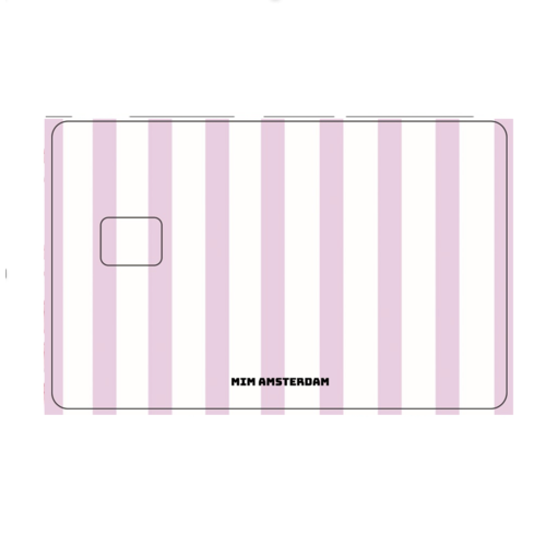 SANTORINI STRIPE - MIM DEBIT CARD STICKER  SANTORINI STRIPE - MIM DEBIT CARD STICKER