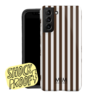 MIM STRIPES BROWN - MIM SAMSUNG 2 LAYER CASE