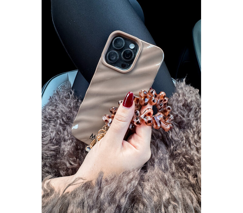 LOVE ME HEART CORD LEOPARD BROWN + PHONECARD