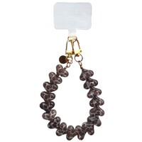 LOVE ME HEART CORD LEOPARD GREY + PHONECARD