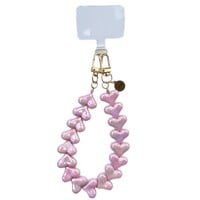 LOVE ME HEART CORD METALLIC RED + PHONECARD