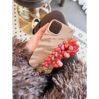 LOVE ME HEART CORD METALLIC RED + PHONECARD