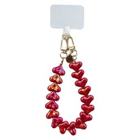 LOVE ME HEART CORD METALLIC WHITE + PHONECARD