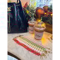 LOVE ME HEART CORD METALLIC WHITE + PHONECARD