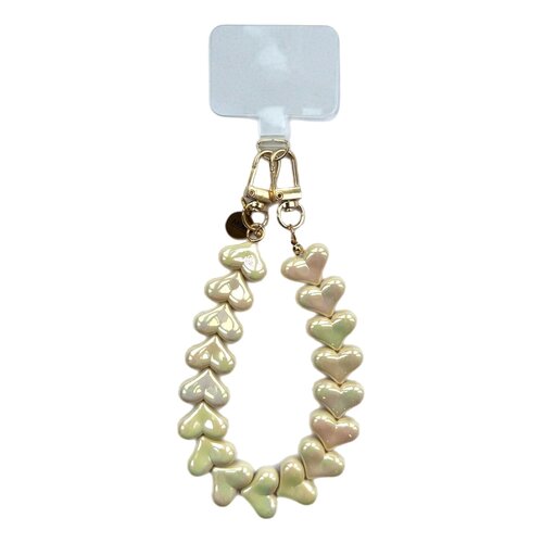 LOVE ME HEART CORD METALLIC BUTTER YELLOW + PHONECARD 