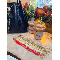 LOVE ME HEART CORD METALLIC GREEN + PHONECARD