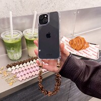 ATTACHED LOVER GRAY LEOPARD - CASE WITH CORD (shockproof)
