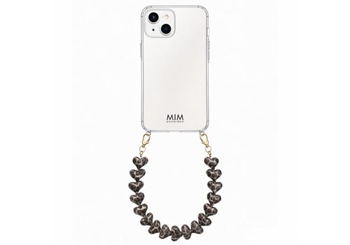 MIM ATTACHED LOVER GRAY LEOPARD - CASE WITH CORD (shockproof)
