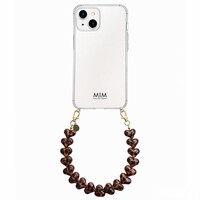 ATTACHED LOVER BROWN LEOPARD - CASE WITH CORD (shockproof)