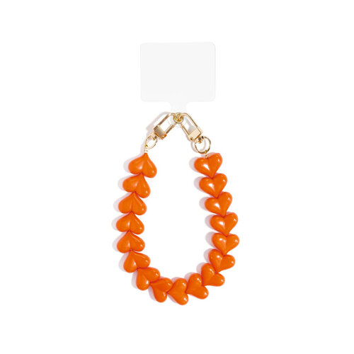 LOVE ME HEART CORD ORANGE + PHONECARD 