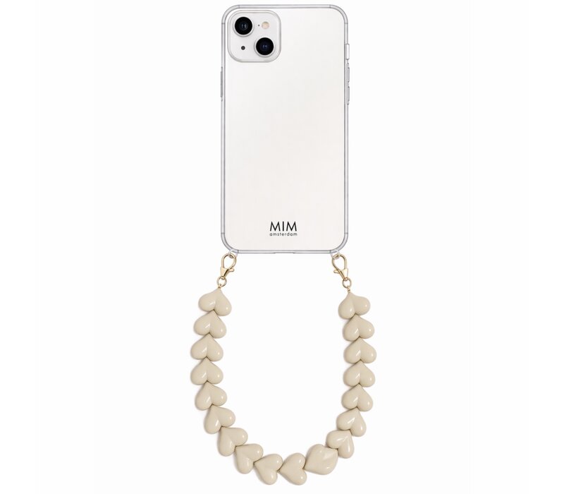 ATTACHED LOVER TAUPE - CASE WITH CORD (shockproof)