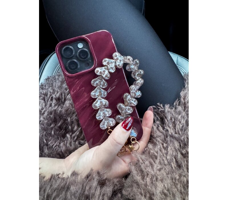 LOVE ME HEART CORD TAUPE + PHONECARD