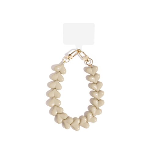 LOVE ME HEART CORD TAUPE + PHONECARD 