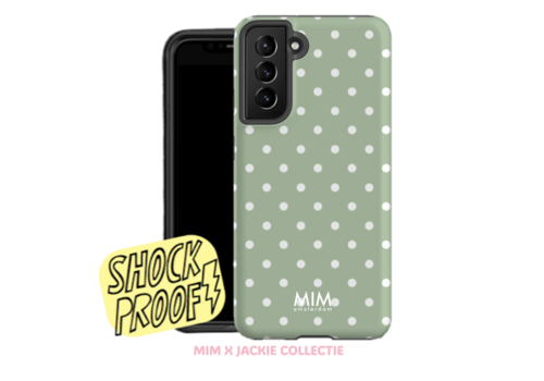 MIM MATCHA DOTS - MIM SAMSUNG 2 LAYER CASE