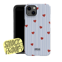 AMOUR STRIPES BLUE -  MIM SOFTCASE (shockproof)