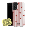 MIM AMOUR STRIPES RED - MIM SAMSUNG 2-LAGIGE HÜLLE