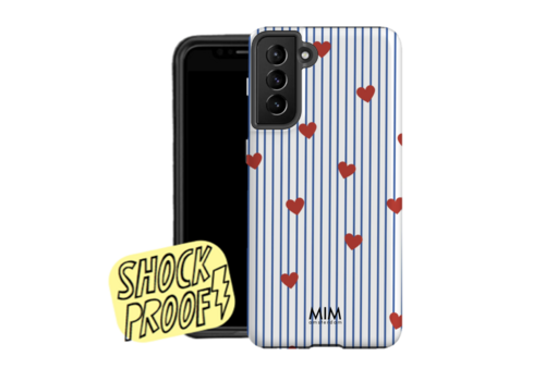 MIM AMOUR STRIPES BLAU - MIM SAMSUNG 2-LAGIGE HÜLLE