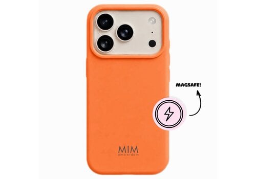 MIM SILKY SILICON ORANGE - MAGSAFE CASE (shockproof)