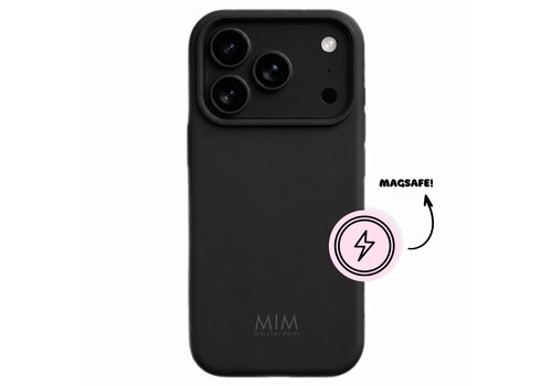 MIM SILKY SILICON BLACK - MAGSAFE CASE (shockproof)