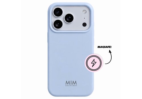 MIM SILKY SILICON BABY BLUE - MAGSAFE CASE (shockproof)