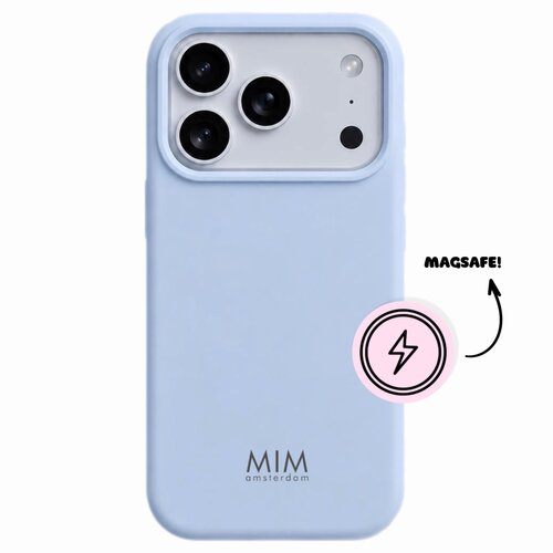 SEIDIGES SILIZIUM BABYBLAU - MAGSAFE-HÜLLE (stoßfest) 