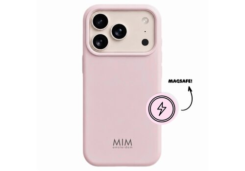 MIM SEIDIGES SILIZIUM BABYROSA - MAGSAFE HÜLLE (stoßfest)