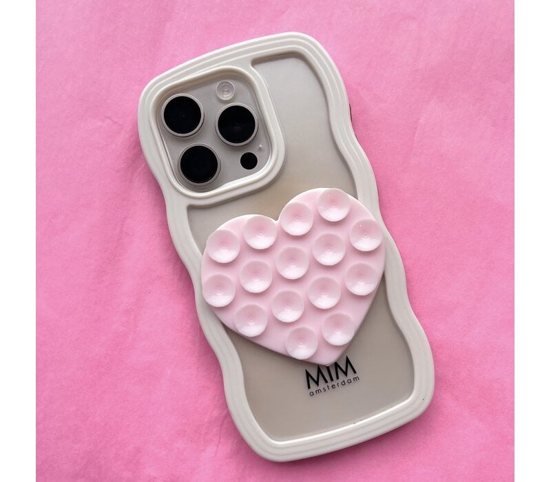 STICKY HEART BABY BLUE (sticker) - MIM