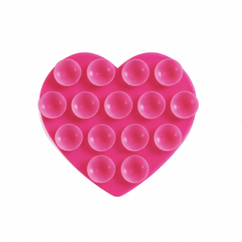 STICKY HEART HOT PINK (sticker) - MIM 