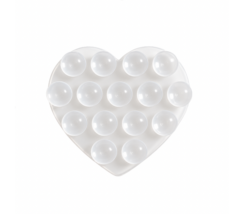 STICKY HEART HOT PINK (sticker) - MIM