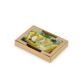 Koelkast magneet keramiek Van Gogh Stilleven rond een bord met uien