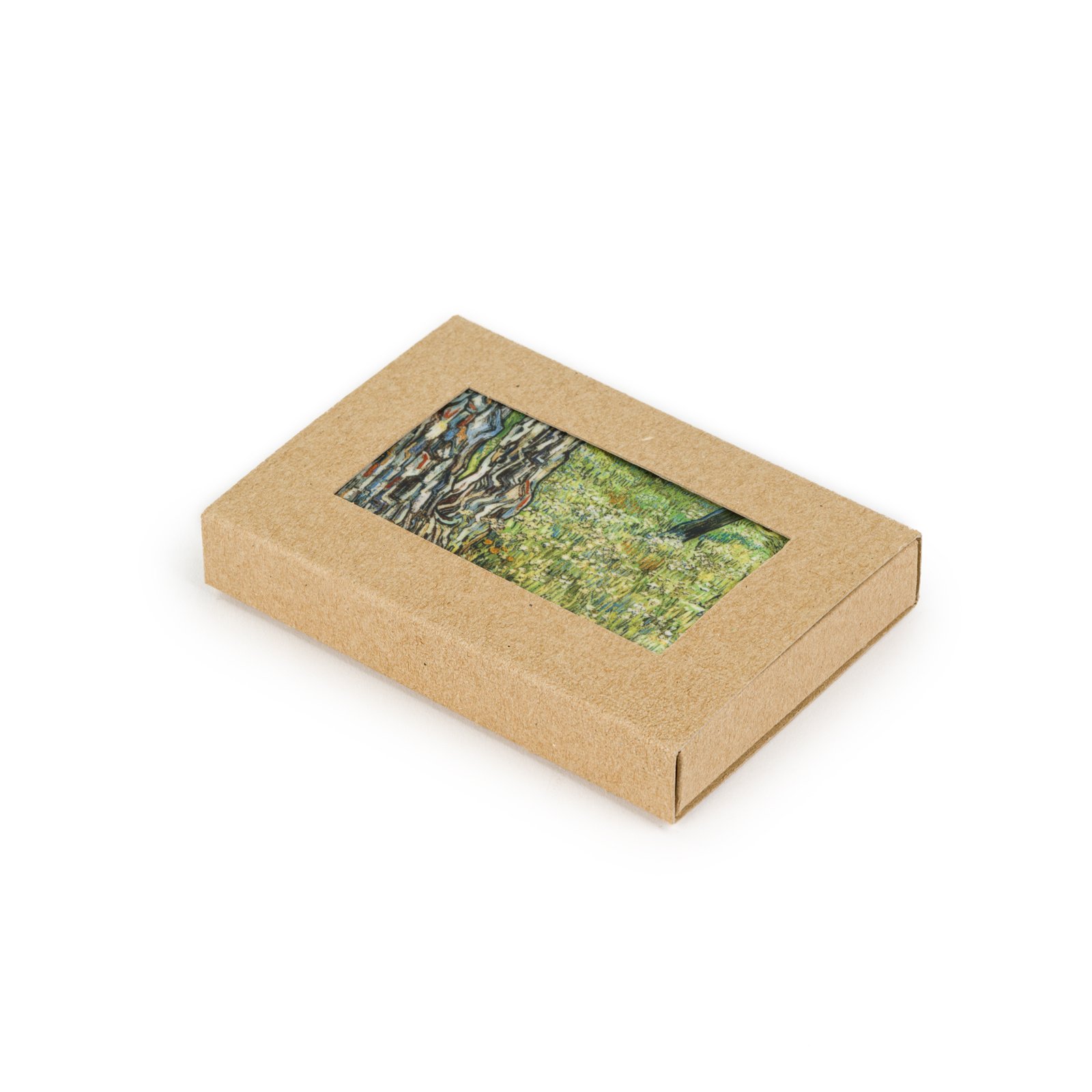 Ceramic fridge magnet Van Gogh Tree trunks in the grass