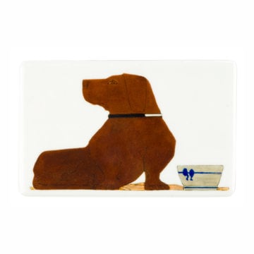 Ceramic fridge magnet Bart van der Leck Dachshund