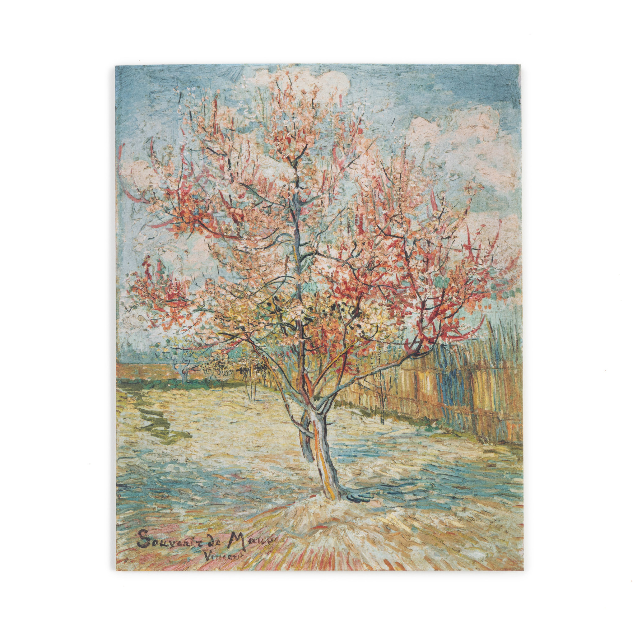 Double card Van Gogh Pink peach trees ('Souvenir de Mauve')