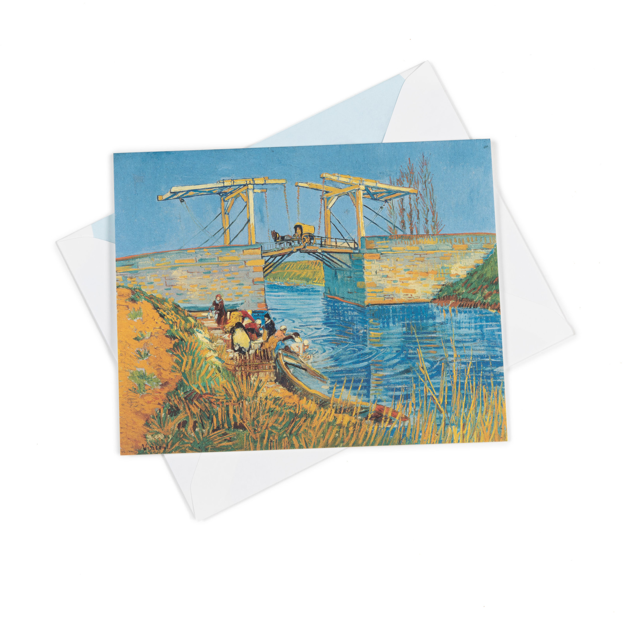 Double card Van Gogh Bridge at Arles (Pont de Langlois)