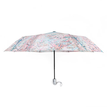 Foldable umbrella Van Gogh Pink peach trees ('Souvenir de Mauve')
