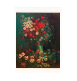 Lenticular card Van Gogh Still life with meadow flowers and roses