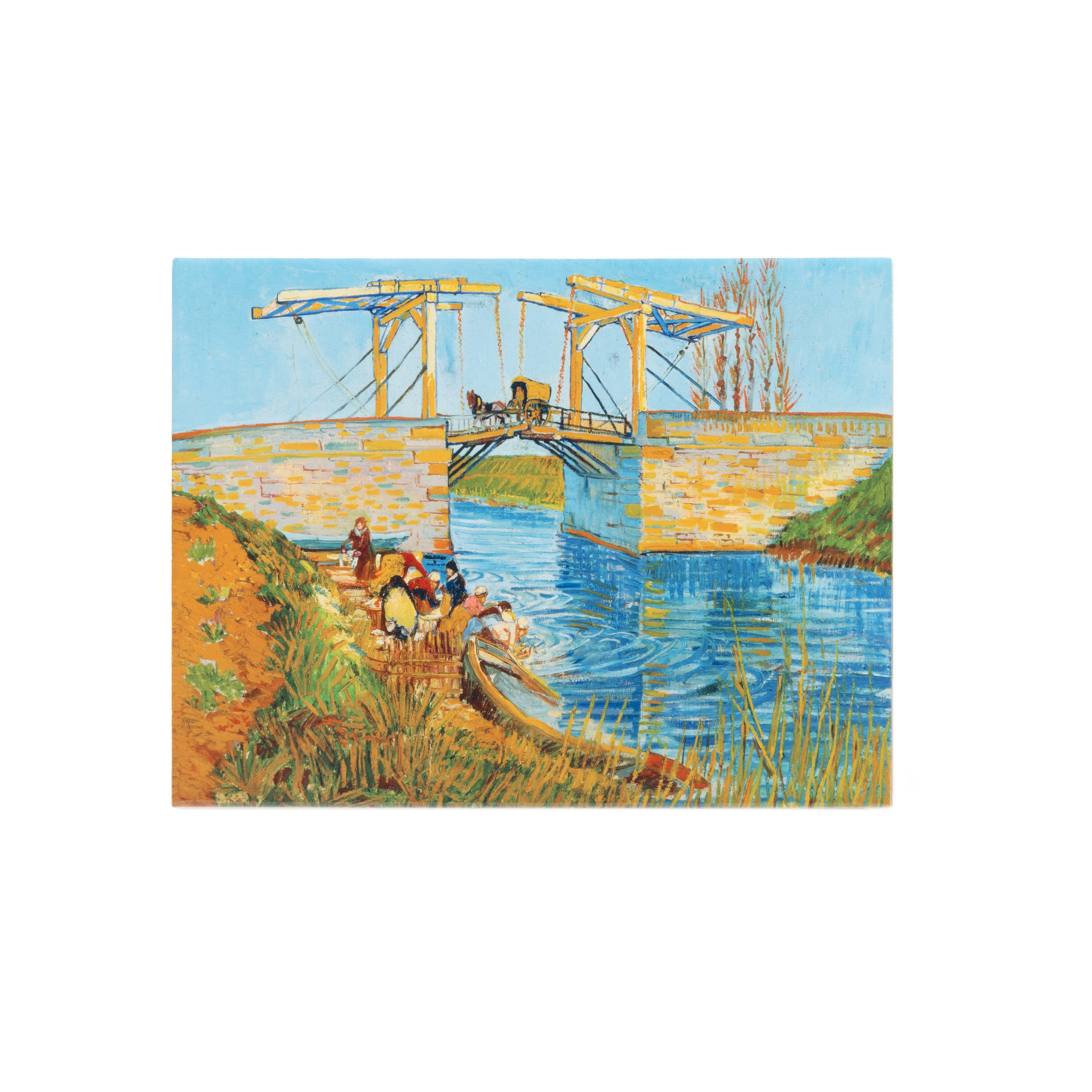 Ceramic tile with easel back Van Gogh Bridge at Arles (Pont de Langlois)